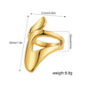 Vintage Stainless Steel Rings for Women Punk Chunky Irregular Smooth Adjustable Open Ring Jewelry Weddings Gifts - Image 6