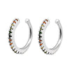 Silver Color Zircon Ear Cuff Earring for Woman No Piercing Ear Wrap C shape Clip Earring Summer Jewelry Stack - Image 4