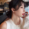 Shiny Zircon Ball Flower Pendant Long Earline For Women's or Girl‘s Jewelry Unusual Earring Ear Accessories - Image 4