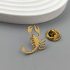 Unique gold-plated stainless steel brooch: cool scorpion design, lapel pin - Image 3