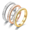 Stainless Steel Rotatable Ring with Small Square Diamond Niche Decompression Design Selling Accessory - Image 3