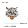 Rhinestone Tiger Head Brooches for Women Unisex Pearl Bear Pins Wolf Lapel Pins Banquet Party Backpack Gifts Jewelry Accessories - Image 25