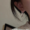 Line Knotted Pearl Stud Earrings For Women Girls Creative Design Simple Vintage Elegant Anniversary Jewelry Gift - Image 6