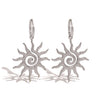 Vintage Sun Geometric Drop Earrings for Women Golden Stainless Steel Aesthetic Jewelry Gift - Image 7