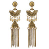Gypsy Indian Jhumka Jewelry Ethnic Vintage Antique Alloy Carved Totem Bells Tassel Hanging Earrings For Women - Image 8