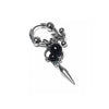 Punk Black Pearl Horseshoe Hoop Rivet Earrings Cool Accessories for Women Grunge Charms Aesthetic Earrings Goth Jewelry - Image 6