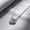 Silver Star Moon, Snowflake, Bow Design Zircon Inlaid Necklace, Women's Jewelry Valentine's Day Gift - Image 16
