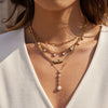 Letter Mom Pendant Zircon Tennis Chain Necklace For Women Gold Pvd Plated Stainless Steel Necklace Jewelry - Image 4