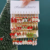 Christmas Alloy Drip Earrings Santa Tree Reindeer Snowflake Women Accessories - Image 1