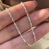 Silver Twisted Chain Necklace for Women Minimalist Dainty Choker Elegant Daily Wear Jewelry Gifts - Image 4