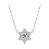 Silver Snowflake Jewelry Necklace Earrings Ring For Women, Sparkling Cubic Zirconia 3-Piece Gift Set for Women Xmas - Image 8