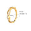 Twisted Body Piercing Hoop Earring in Gold-Tone or Silver-Tone - Image 9