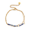 Thin Boho Gold Pvd Plated Stainless Steel Chain Bracelets for Women Charm Lapis Lazuli Turquoise Stone Jewelry Gift - Image 10