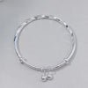 Silver Bangles Bracelets for Women Adjustable Hollow Bells Ball Bracelets Party Charm Jewelry - Image 9