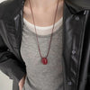 Retro Oval Sweater Chain Adjustable Drawable Black Rope Women Necklace Collarbone Chain Women - Image 4