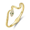 Silver Color Classical Snake Open Bangle Bracelets For Women Men Green White Zircon Charm Bracelet Unique Jewelry Gift - Image 7