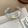 Irregular Geometric Acrylic Cuff Bracelet in Multiple Styles - Image 7