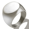 Stainless Steel High Polished Gold Plated Round Smooth Blank Signet Ring for Men Women Fast and Furious Ring Jewelry - Image 7