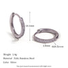 Cubic Zirconia Huggie Hoop Earrings in Multiple Sizes - Image 10