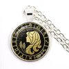 12 Constellation Scorpio Sagittarius Capricorn Aquarius Pendant Antique Bronze Necklace Glass Dome Zodiac Jewelry For Gift - Image 20