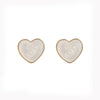 Geometric Heart Clip-On Earrings with Enamel Color - Image 4