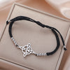 Triquetra Witch Knot Bracelet Celtics Good Luck Symbol Irish Trinity Knot Talisman Stainless Steel Couple Jewelry - Image 16