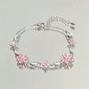 Elegant Crystal Flowers Bracelet For Women Y2K Sweet Moon Cherry Blossom Bow Zircon Bracelets Jewelry Gift - Image 7