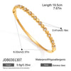 Delicate Crystal Bangle For Women Minimalist Gold Plated Stainless Steel Bangle Party Wedding Jewelry Gift - Image 8