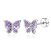 Butterfly and Heart Stud Piercing Earrings in Multiple Motifs - Image 15