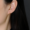 Silver Simple Matte Bohemian Round Ear Buckle for Women Punk Unisex Rock Hoop Earring Jewelry Accessories - Image 25