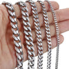 Cuban Chain Stainless Steel Cuban Necklace Men Women, Cuban Link Chain Stainless Steel Necklace Gold Plated Curb Chain Necklace - Image 2
