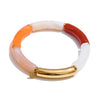 Resin Acrylic Tubular Candy Multicolored Bracelet Bangle Stainless Steel Spring Summer Handmade Wrist Jewelry - Image 8