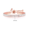 Simple Tennis Bracelet For Women Rectangle Zircon Silver Color Adjustable Bracelets On Hand Friend Gift Jewelry - Image 18