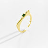 Dplaopa Silver Colorful Geometric Zircon CZ Open Adjustable Ring Party Women Jewelry Gift - Image 11