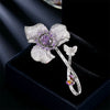 Romantic Purple Zircon Butterfly Brooches for Women Clothes Accessori Bow Dragonfly Ginkgo Leaf Broche Decorativo De Ropa - Image 13