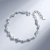 Silver Heart Shaped Necklace Bracelet Set for Women Vintage Korean Crystal Bracelets Set Party Jewelry - Image 10