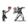 Classic Banksy Art Design Collection Brooch Enamel Pin Flower Thrower Boy Red Balloon Girl Badge Lapel Backpack Jewelry Gift - Image 9