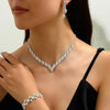 4/3 Pieces Of Wedding Season Women's Claw Chain Series Earrings, Necklaces, Bracelets, Jewelry Sets, Banquet And Holiday - Image 8