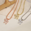 Micro Pave CZ Hebrew Chai Symbol Amulet Necklace Symbol of Vitality Lucky Life Charms Jewelry Gift for Family/Friends - Image 1