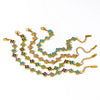 Gold Plated Stainless Steel Bracelet with Delicate Cubic Zirconia Party Jewelry Gift - Image 1