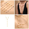 Y Shaped Pendant Necklace with Stainless Steel Chain - Image 18