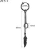 Zemo 1 PC Punk Stainless Steel Clip-on Earrings Long Tassel Pendant Earring Taper Cross Feather No-Pierced Fake Piercing 12/14MM - Image 16