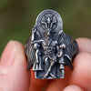 EW Vintage Ring Lucifer Satan Signet Ring for Men with Anubis Stainless Steel Punk Jewelry Gift - Image 2