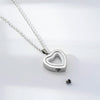 Glass Cremation Jewelry Necklace for Ashes Heart Memorial Lockets for Ashes Stainless Steel Keepsake Urn Ashes Pendants 4Colors - Image 5