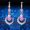 Zircon Water Drop Earrings For Women Silver Color Long Dangle Hanging Earring Female Wedding Ear Jewelry Gift - Image 8