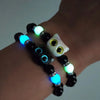 Luminous Beads Couple Bracelets For Women Men Charm Cat Matching Friend Bracelet Glow In The Dark Jewelry - Image 2