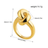 Vintage Stainless Steel Rings for Women Punk Chunky Irregular Smooth Adjustable Open Ring Jewelry Weddings Gifts - Image 17