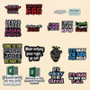 Various English Words Enamel Pin Creative Music Lover Statement Lapel Backpack Shirt Metal Brooch Jewelry Gift - Image 1
