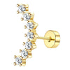 Surgical Steel Cartilage Studs Earrings Earring Set Flat Back Helix Tragus Piercing Jewellery for Women - Image 3