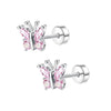 Butterfly and Heart Stud Piercing Earrings in Multiple Motifs - Image 11